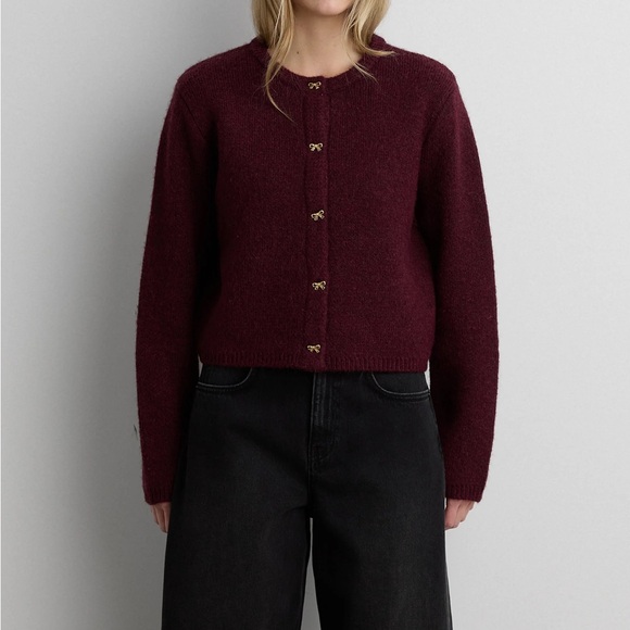 OAK + FORT Bow Cardigan - L - Picture 2 of 3